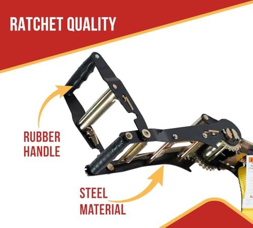 Mytee Products 2" x30' Ratchet Tie-Down Straps - Image 3