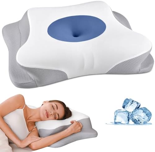 Cervical Neck Pillow for Pain Relief, Contour Memory Foam Pillows for Sleeping by BESPILLOW