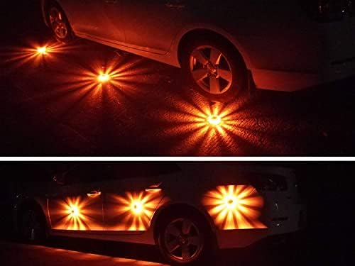 Tobfit 6 Pack LED Road Flares Emergency Lights Roadside Safety Beacon Disc - Image 5