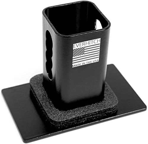 5"x3" American Black Flag Metal Hitch Cover - Image 2