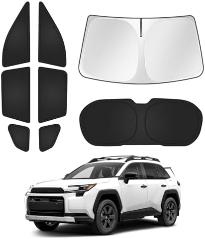 Canvcle Window Shades for 2026 Toyota RAV4 Accessories Windshield Sun Shade by Canvcle