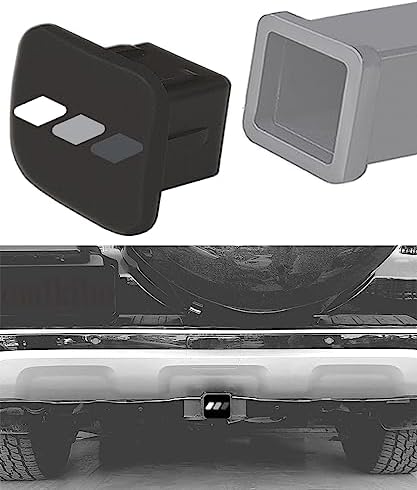 2 Inch Tri-Color 3 Color Logo Trailer Hitch Tube Cover Plug Cap, Rubber - Image 6