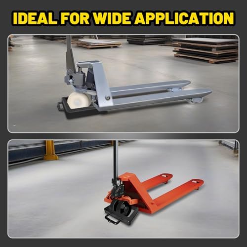 HOXWELL Rubber Heavy Duty Pallet Jack Rubber Wheel Chock 1 Pack, Premium Pallet - Image 4