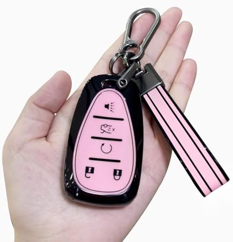 PIFOOG Black Pink Key Fob Cover Fit by PIFOOG