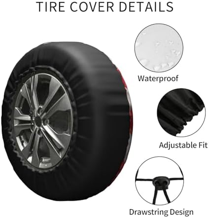 Eagle American Flag Spare Tire Cover Weatherproof Sun Protection Dust-Proof - Image 5