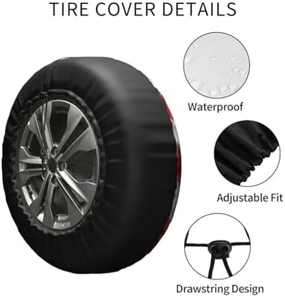 Eagle American Flag Spare Tire Cover Weatherproof Sun Protection Dust-Proof - Image 5