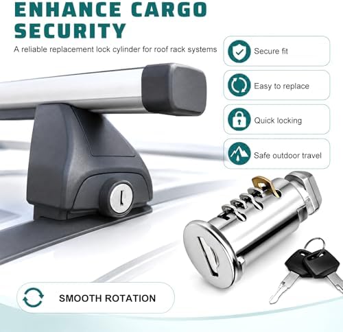 4 PCS Lock Cores, One-Key System Locking Kit Includes 1 Control Key, 2 Keys & 4 - Image 5