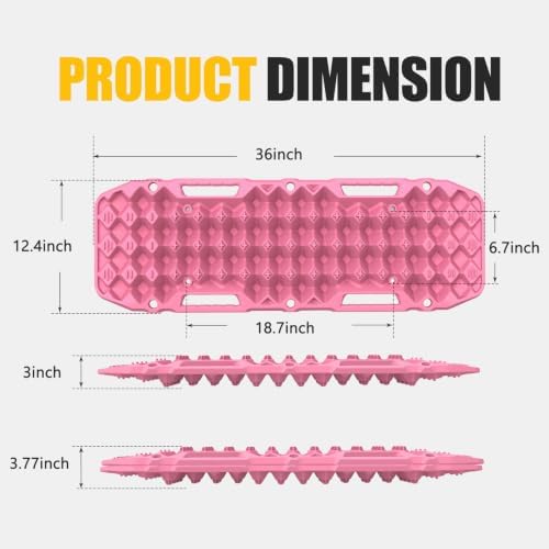 BUNKER INDUST Off-Road Traction Boards, Pair Recovery Tracks Traction Mat - Image 2