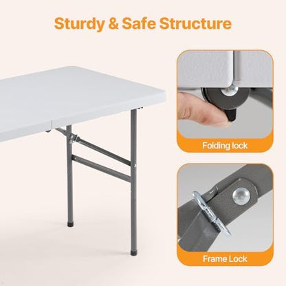 NEWBULIG 4 FT Foldable Table - Image 6
