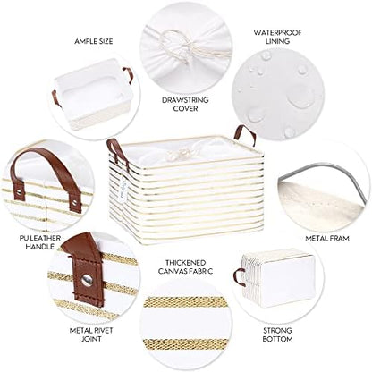 Hinwo 31L Large Canvas Storage Bin - Image 5