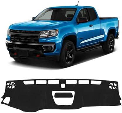 KUST Black Dash Cover for Chevy Chevrolet Colorado 2015-2021 2022 Left Hand by KUST