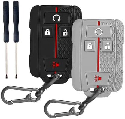 QBUC 2PCS for Chevrolet Key Fob Cover by QBUC