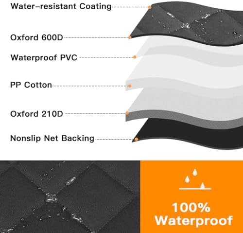 Kytely Dog Car Seat Cover Back Seat XL, Waterproof Hammock - Image 4