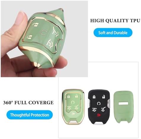for Chevy GMC Key Fob Cover 6 Buttons Key Case 2016-2025 - Image 4