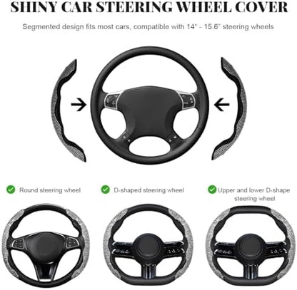 2 PCS Steering Wheel Cover, Segmented Car Wheel Covers - Image 2