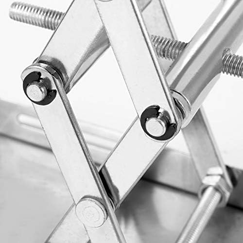 ZOENHOU 2 PCS 4 x 4 Inch Lab Jack Scissor Stand Lifting Platform, Stainless - Image 3