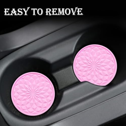 2 Pack Silicone Car Cup Holder Coaster – 2.75 Inch Non-Slip Drink Mat, - Image 6