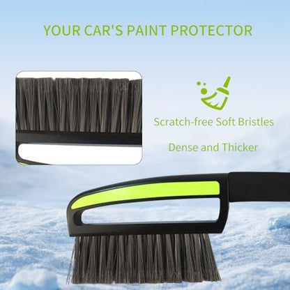Snow Brush with Ice Scrapers for Car Windshield, Car Brush with Foam Grip - Image 3