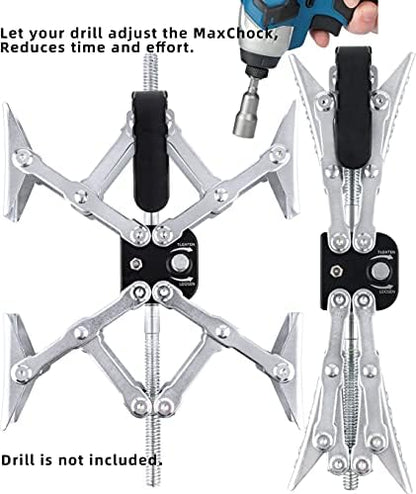 X-Shaped RV Stabilizer Wheel Chock Dual Axel RV Travel Trailer Camper Tire - Image 2