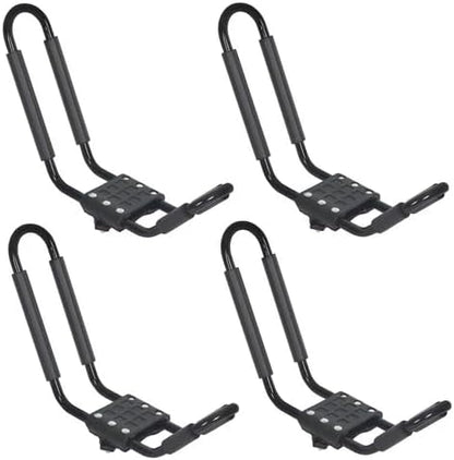 2 Pairs Kayak Roof Rack Carrier Boat Ski Surf Roof Mount Car Cross J-Bar by Unknown