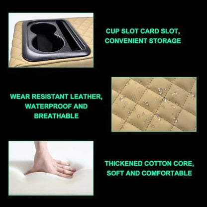 Car Center Console Armrest Pillow, Memory Foam Auto Armrest Box Cover - Image 3