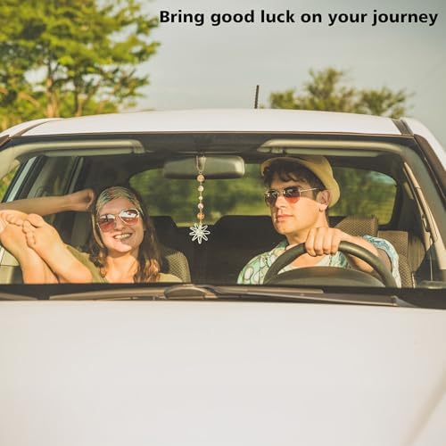 Car Rear View Mirror Accessories Sunny Car Hanging Ornament - Image 6