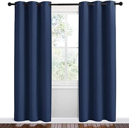 NICETOWN Navy Blackout Curtains - Image 2