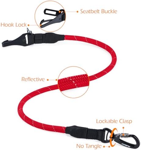 PetBonus Dog Seat Belt for Car, Durable Rope Dog Car Harness for Vehicle - Image 6