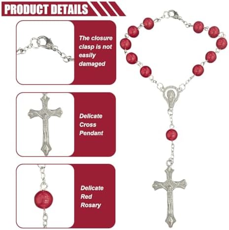 smilfuy 2PCS Car Rosary for Rearview Mirror - Image 3