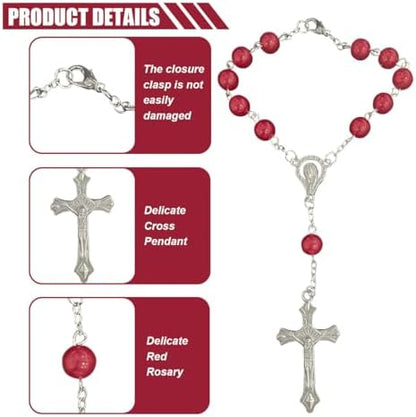 smilfuy 2PCS Car Rosary for Rearview Mirror - Image 3