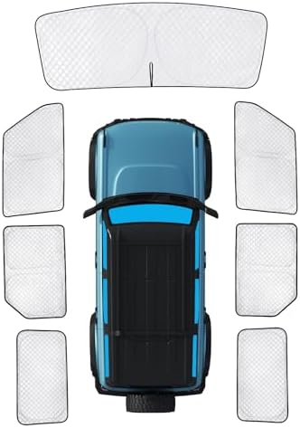 KMF Thicken Sun Shades for Ford Bronco 4Door 2021-2026 by KMF