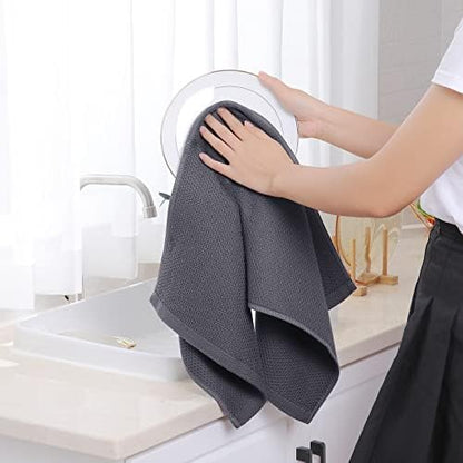 Homaxy 100% Cotton Waffle Weave Kitchen Dish Towels 4-Pack - Image 4