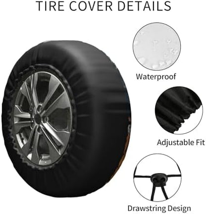 Mountains Nature Sunset Scenery Spare Tire Cover Wheel Protectors - Image 4