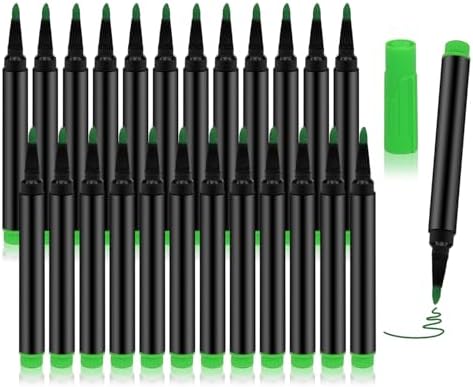 24 PCS Grass green Liquid Chalk Markers Wet or Dry Erase Fine Tip Neon Pens by Unknown