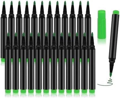 24 PCS Grass green Liquid Chalk Markers Wet or Dry Erase Fine Tip Neon Pens by Unknown