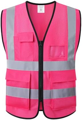 Reflective Safety Vest for Men Women Construction Vest ANSI Standard AP1 by ASIPHITU