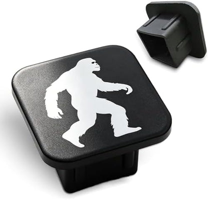Trailer Hitch Cover Sasquatch Walking Square 2 Inch Receiver Tube Plug Cover by Unknown