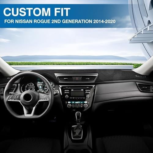 KUST Black Dash Cover for Nissan Rogue 2014-2020 / Rogue Sport 2017-2022 - Image 3