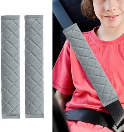 JOYCOURT 2PCS Universal Car Seatbelt Pad Cover, Long Crystal Velvet Shoulder by JOYCOURT