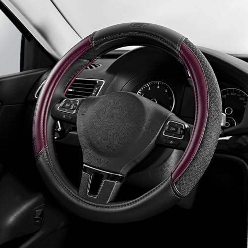 Skechers Air-Cooled Steering Wheel Cover, Leather Car Steering Wheel Cover by Unknown