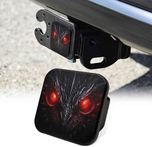 2 Inch Black Dragon Eye Trailer Hitch Cover Rubber Receiver Tube Plug Cap by Unknown