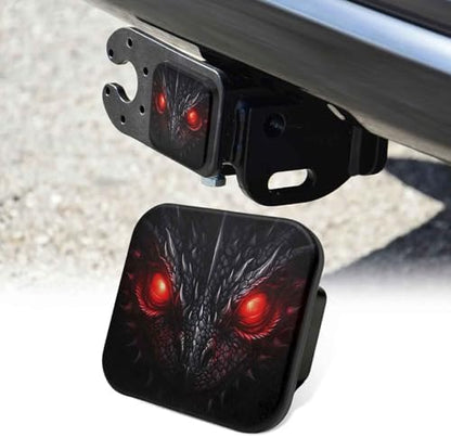 2 Inch Black Dragon Eye Trailer Hitch Cover Rubber Receiver Tube Plug Cap by Unknown