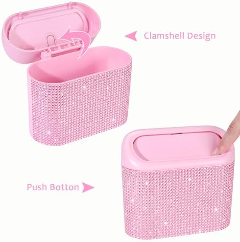 Accmor Bling Pink Car Trash Can - Image 3