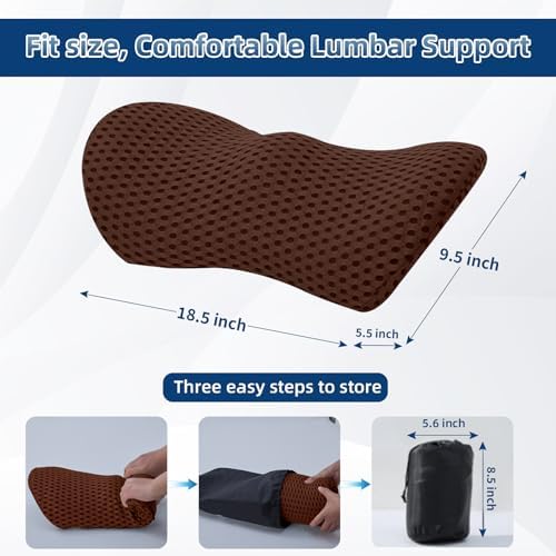 Lumbar Pillow, Memory Foam Lumbar Support Pillow - Image 5