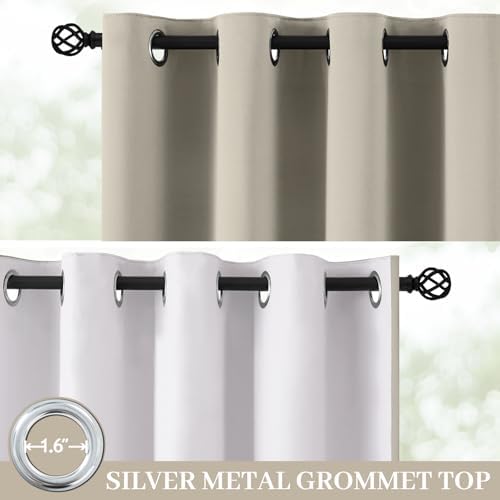 Yakamok Stone Blackout Curtains 63 Inches Long - Image 2