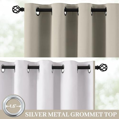 Yakamok Stone Blackout Curtains 63 Inches Long - Image 2