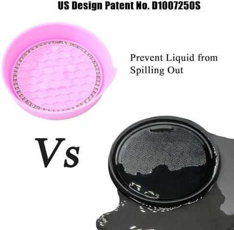 Amooca 2-Pack Car Cup Holder Coaster Bling Crystal Rhinestone Car Interior - Image 5
