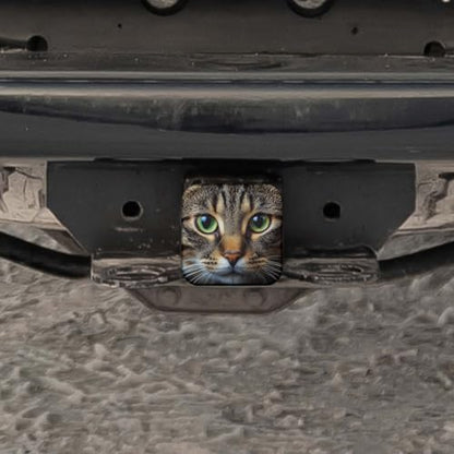 Swono Cat Head Hitch Receiver Cover Cute Green-Eyed Cat Pet Kitten Sturdy - Image 5