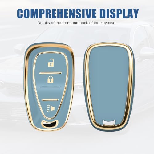 for Chevy Key Fob Cover, 3 Buttons TPU Key Cover - Image 4