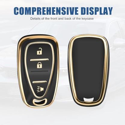 for Chevy Key Fob Cover, 3 Buttons TPU Key Cover - Image 4